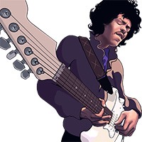 Jimi Hendrix Slot Machine Main Character