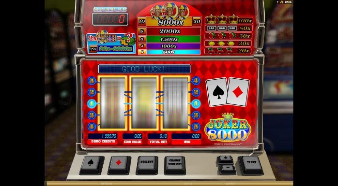 Joker 8000 Play Slot Machine Online Free Slots By Microgaming